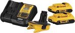 DEWALT 20V MAX Battery Adapter Kit, 18V to 20V, 2 Batteries and Charger Included