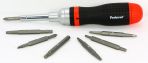 19 in 1, (Handle with Storage; Phillips #1, #2, #3; Slotted 3/16, 1/4, 5/16; Torx T15, T20, T25, T30