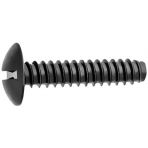 14 x 1 3/16 Truss Head License Plate Screws (Slotted) Black E-Coat with 168 Hours Salt Spray