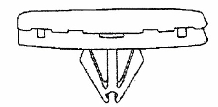 Fender Liner, Grille, Engine Under Cover & Rocker Moulding Screw Grommet Natural Nylon