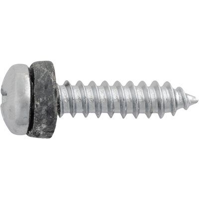 6 x 3/8 Phillips Oval Head Sheet Metal Screws Chrome