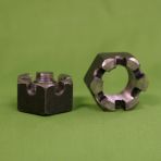 1/2-13 2H Heavy Slotted Hex Nuts Plain