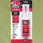 JB Weld Plastic Weld Syringe - Dries Off-Wite - 25 ml