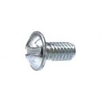 1/4-20 x 1/2 Slotted Round Washer Head License Plate Screws