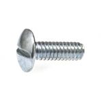 1/4-20 x 3/4 Truss Head License Plate Screws (Slotted) Zinc