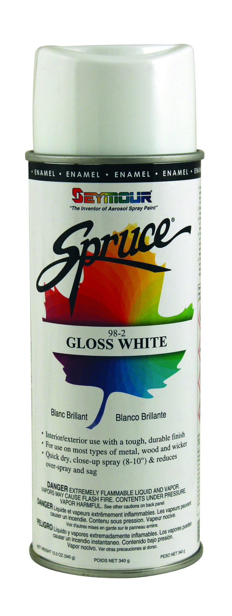 Gloss White 16 ounce Can General Use Paint (Indoor & Outdoor)