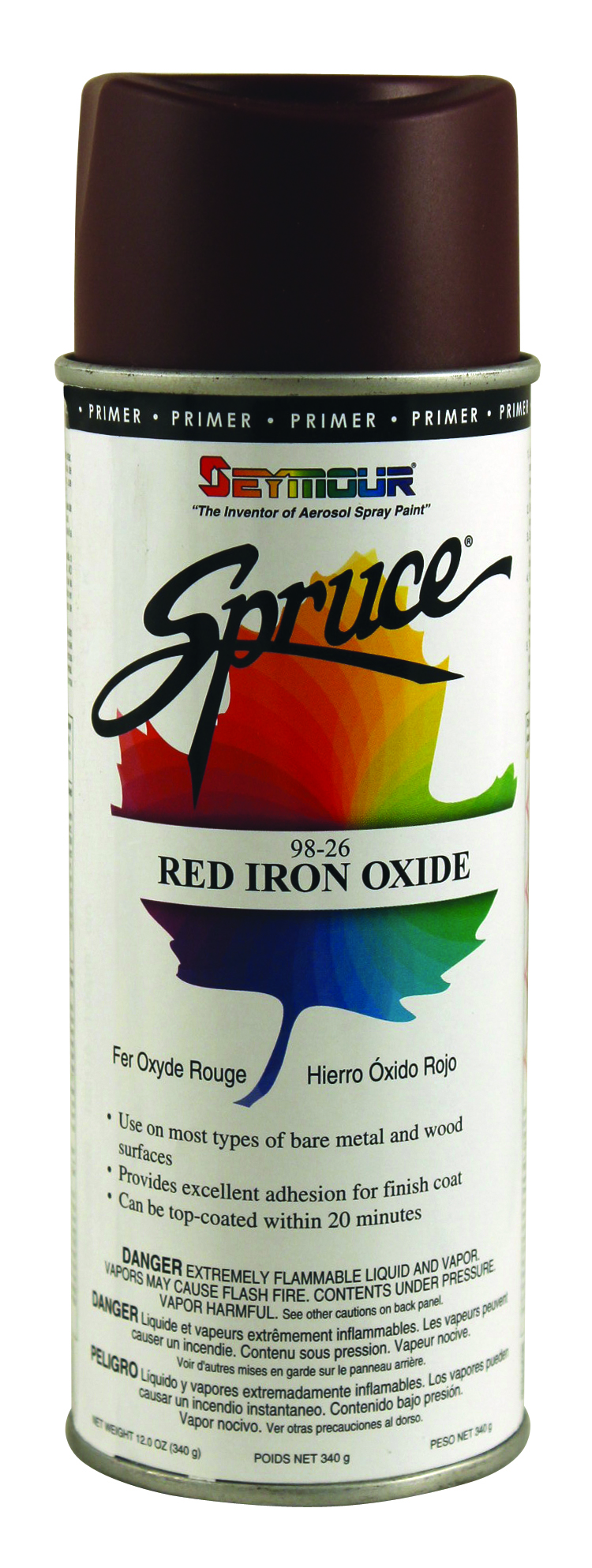 Red Iron Primer 16 ounce Can General Use Paint (Indoor & Outdoor)