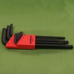 9 Piece Hex Key Set Metric Long Arm with Ball (1.5,2,2.5,3,4,5,6,8,10)