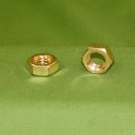 1/4-20 Hex Jam Nuts Brass