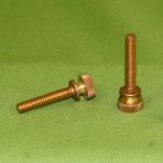 4-40 X 3/8 Knurled Head Thumb Screws Brass