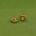 2-56 Hex Machine Screw Nuts Brass