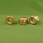 6-32 Nylon Insert Locknuts Brass