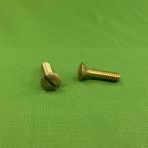 8-32 x 1/2 Slotted Oval Head Machine Screws Brass