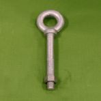 5/8-11 x 4 Forged Eye Bolts Shoulder Pattern Galvanized with Nuts