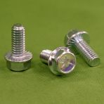 1/4-20 x 2 Hex Head Flange Bolts Grade 5 with Serrations Zinc