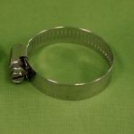 #6 Mini Hose Clamps with Slotted Hex Screws Zinc & Stainless Steel Band