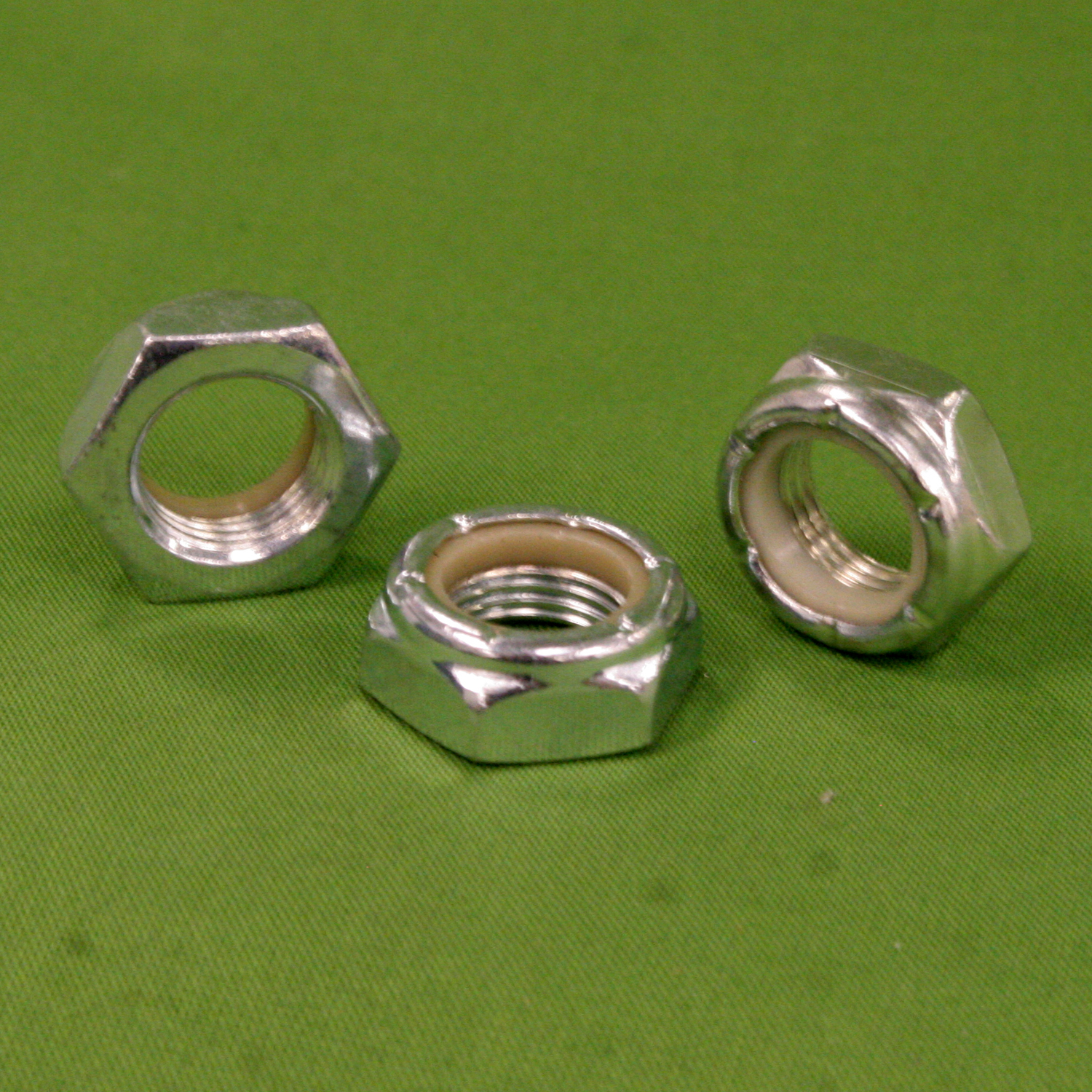 1/4-20 Nylon Locknuts Aluminum