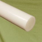 1/2 Round Stock Nylon Natural