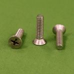 6-32 x 1/2 Phillips Flat Head Machine Screws 18-8 Stainless 100 Degree Countersunk