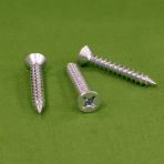 10 X 3/8 Phillips Flat Head Sheet Metal Screws Zinc