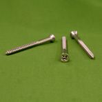 10 x 1 1/4 Phillips Flat Head Wood Screws 18-8 Stainless