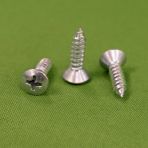 6 x 1 Phillips Oval Head Sheet Screws 18-8 Stainless Type A