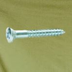 5 x 1 Phillips Oval Head Wood Screws Zinc