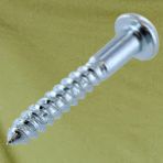 2 x 1/4 Phillips Round Head Wood Screws Zinc