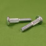 3/8-16 X 1 3/4 Ribbed Neck Carriage Bolts Zinc