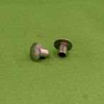 1/4 X 3/8 Semi Tubular Oval Head Rivets 430 Stainless