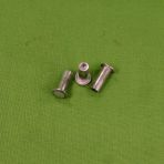 5/32 x 11/32 x 5/16 Oval Head Rivets Semi Tubular Steel Zinc