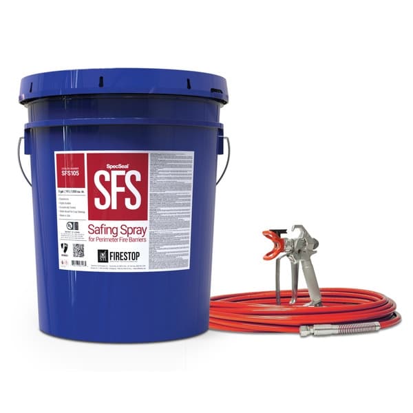 SpecSeal Safing Spray for Perimeter Fire Barriers