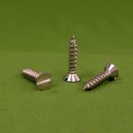 10 x 2 Slotted Flat Head Sheet Metal Screws Zinc Type A