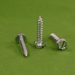 6 X 1 Slotted Hex Washer Head Sheet Metal Screws 18-8 Stainless