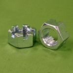 5/16-18 Slotted Hex Nuts Grade 2 Zinc