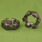 5/8-11 Slotted Hex Jam Nuts Plain