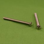 1/4-20 X 1 1/2 Slotted Oval Head Machine Screws Zinc