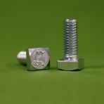 1/2-13 x 5 1/2 Square Head Bolts Grade A307 Zinc