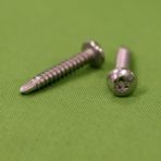 14 X 2 Six Lobe Pan Head Tek Screws with Pin 410 Stainless Tamperproof