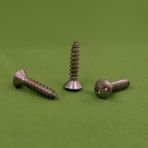 6 X 1 Spanner Oval Head Sheet Metal Screws 18-8 Stainless (Snake Eyes) Tamperproof