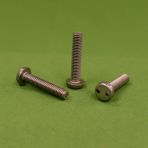 10-32 X 1 1/2 Spanner Pan Head Machine Screws 18-8 Stainless (Snake Eyes) Tamperproof