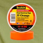 3/4 x 60ft Orange Vinyl Electrical Tape