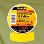 3/4 x 60ft Yellow Vinyl Electrical Tape