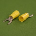 Yellow Spade #4 Vinyl Insulated 24-20 Wire Size