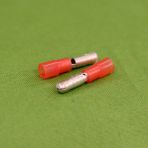 Red Male Bullet Nylon Insulated 22-18 Wire Size .157 Stem Size