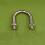 1/4 x 3/4 x 1 1/4 U-Bolts 3/8" Pipe Size with Nuts Zinc Plated