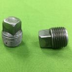 1 1/2 Square Pipes Plugs Forged Steel Pipe Fittings Plain (3000#)