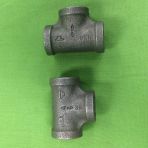 2 Female Forged Tee Pipe Fittings Plain (2000#)