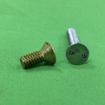 6-32 X 3/4 Spanner Flat Head Machine Screws Brass (Snake Eyes) Tamperproof